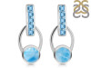 Larimar & Blue Topaz Earring LAR-RDE-104.