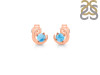 Larimar Stud Earring  LAR-RDE-1273.