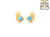 Larimar Stud Earring  LAR-RDE-1273.