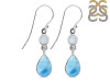 Larimar & Moonstone Earring LAR-RDE-801.