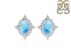 Larimar & White Topaz Stud Earring LAR-RDE-849.