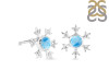 Larimar & White Topaz Stud Earring LAR-RDE-854.