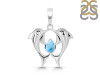 Larimar Dolphin Pendant LAR-RDP-149.