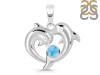 Larimar Dolphin Pendant LAR-RDP-150.