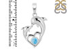 Larimar Dolphin Pendant LAR-RDP-151.