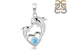Larimar Dolphin Pendant LAR-RDP-151.