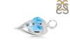 Larimar & Blue Topaz Heart Pendant LAR-RDP-154.