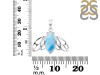 Larimar Butterfly Pendant LAR-RDP-251.