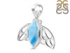 Larimar Butterfly Pendant LAR-RDP-251.