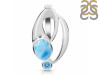 Larimar & Blue Topaz Pendant LAR-RDP-253.