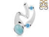 Larimar & Blue Topaz Pendant LAR-RDP-254.