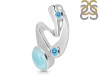 Larimar & Blue Topaz Pendant LAR-RDP-254.