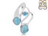 Larimar & Blue Topaz Pendant LAR-RDP-256.