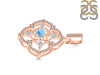 Larimar & White Topaz Pendant LAR-RDP-797-CZ-LOOP.
