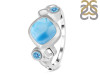 Larimar & Blue Topaz Ring LAR-RDR-122.