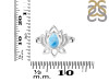 Larimar Lotus Ring LAR-RDR-1369.