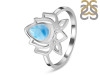 Larimar Lotus Ring LAR-RDR-1369.