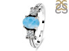 Larimar & White Topaz Ring LAR-RDR-1442.