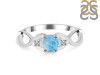 Larimar & White Topaz Ring LAR-RDR-1444.