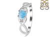 Larimar & White Topaz Ring LAR-RDR-1444.