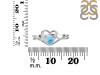 Larimar Heart Ring LAR-RDR-1519.