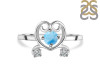 Larimar & White Topaz Ring LAR-RDR-1553.