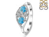 Larimar & White Topaz Ring LAR-RDR-1557.