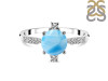 Larimar & White Topaz Ring LAR-RDR-1621.