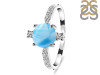 Larimar & White Topaz Ring LAR-RDR-1621.