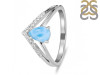 Larimar & White Topaz Ring LAR-RDR-1716.