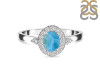 Larimar & White Topaz Ring LAR-RDR-1792.