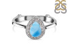 Larimar & White Topaz Ring LAR-RDR-1804.