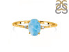 Larimar & White Topaz Ring LAR-RDR-1938-A.