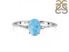 Larimar & White Topaz Ring LAR-RDR-1938-A.