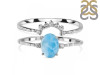 Larimar & White Topaz Ring LAR-RDR-1938.