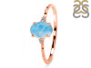 Larimar & White Topaz Ring LAR-RDR-1938-A.