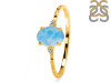Larimar & White Topaz Ring LAR-RDR-1938-A.