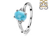 Larimar & White Topaz Ring LAR-RDR-209.