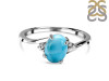 Larimar & White Topaz Ring LAR-RDR-209.