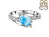 Larimar & White Topaz Ring LAR-RDR-215.
