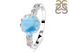 Larimar & White Topaz Ring LAR-RDR-2197.