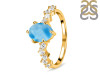 Larimar & White Topaz Ring LAR-RDR-2241.