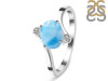 Larimar & White Topaz Ring LAR-RDR-2275.