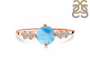 Larimar & White Topaz Ring LAR-RDR-3166.