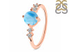 Larimar & White Topaz Ring LAR-RDR-3166.