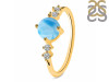 Larimar & White Topaz Ring LAR-RDR-3166.