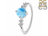 Larimar & White Topaz Ring LAR-RDR-3166.