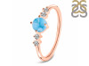 Larimar & White Topaz Ring LAR-RDR-3167.