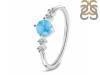 Larimar & White Topaz Ring LAR-RDR-3167.