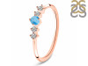 Larimar & White Topaz Ring LAR-RDR-3190.